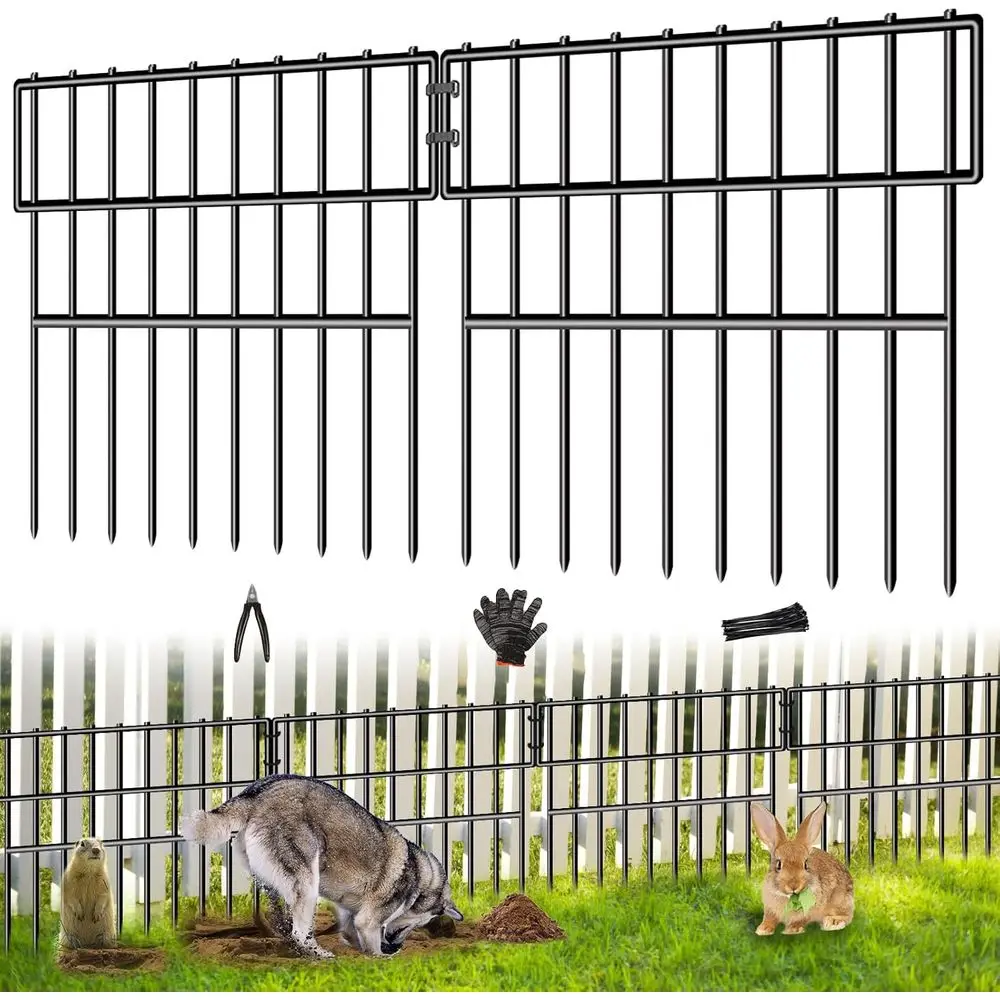 39.5t(L) X 13in(H) Animal Barrier ence, 28 Panels No Dig ence or Dogs, 1.52IN Gap Anti Digging Dog Barrier, Rustproo Metal Garde
39.5t(L) X 13in(H) Animal Barrier ence, 28 Panels No Dig ence or Dogs, 1.52IN Gap Anti Digging Dog Barrier, Rustproo Metal Garde