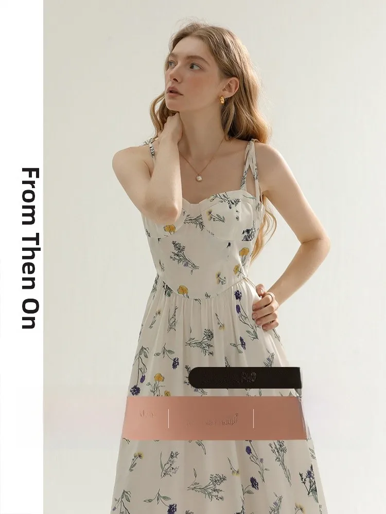 Summer Floral Print Halter Neck Maxi Dress Beach Vacation Style White Women's Dress Sweet High Waist Polyester Fiber Skirt
Summer Floral Print Halter Neck Maxi Dress Beach Vacation Style White Women's Dress Sweet High Waist Polyester Fiber Skirt