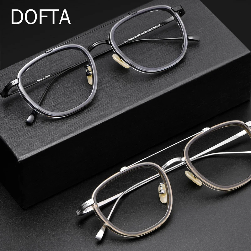 DOFTA Retro Round Prescription Eyeglasses Frame Men Titanium Optical Glasses Frame Women New Vintage Myopia Eyewear 5763
DOFTA Retro Round Prescription Eyeglasses Frame Men Titanium Optical Glasses Frame Women New Vintage Myopia Eyewear 5763