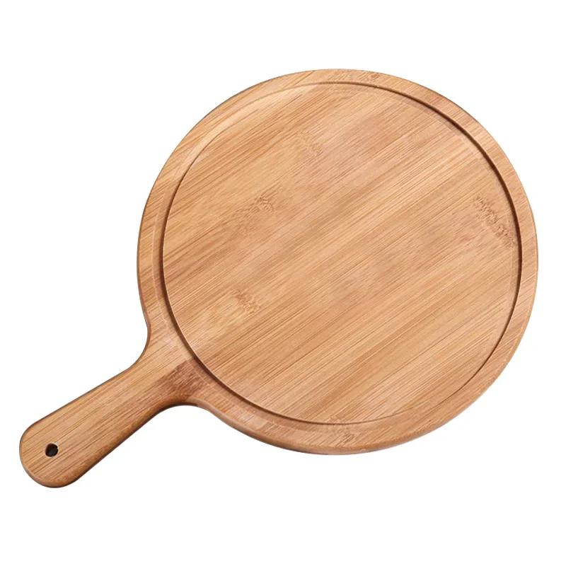 Bamboo-wood pizza tray round handle Japanese-style household western-style steak tableware Pizza tray bottom supports solid wood
Bamboo-wood pizza tray round handle Japanese-style household western-style steak tableware Pizza tray bottom supports solid wood