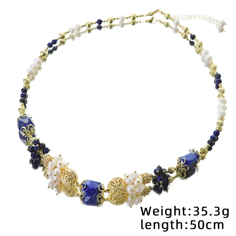 Оригинальный натуральный жемчуг лазурит бусины ожерелье модная женская универсальная цепочка на шею роскошный воротник-цепочка колье ювелирные изделия подарки
Оригинальный натуральный жемчуг лазурит бусины ожерелье модная женская универсальная цепочка на шею роскошный воротник-цепочка колье ювелирные изделия подарки