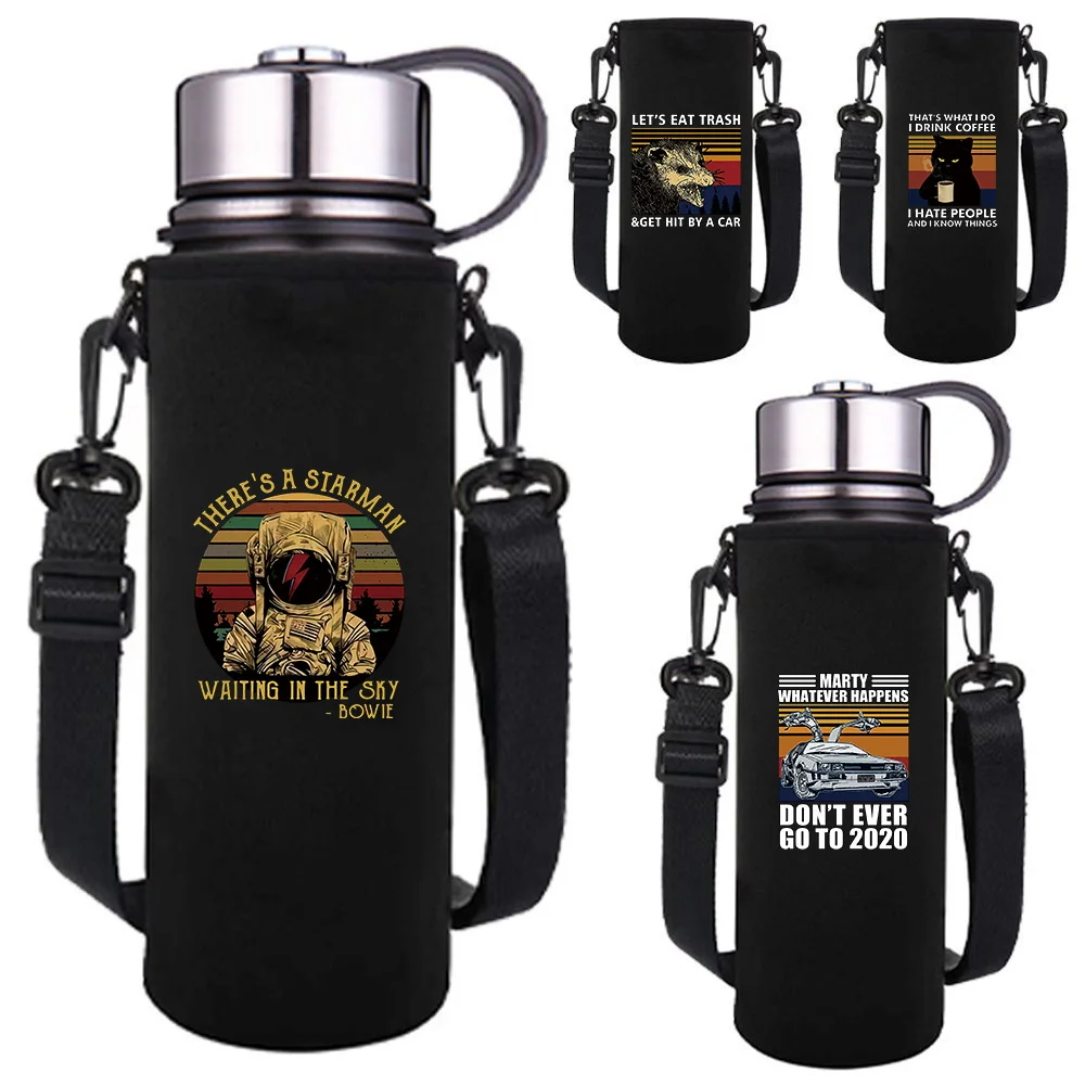 Чехол для бутылки с водой с регулируемым ремнем, портативный изолированный чехол для спортивных бутылок объемом 550-1500 мл, с принтом Pew Print
Чехол для бутылки с водой с регулируемым ремнем, портативный изолированный чехол для спортивных бутылок объемом 550-1500 мл, с принтом Pew Print