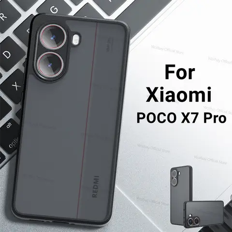 For Xiaomi Poco X7 Pro Case Xiaomi Poco X7 Pro Cover Funda Luxury Matte PC + TPU Shockproof Phone Cover Cases Xiaomi Poco X7 Pro