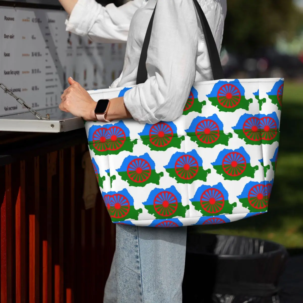 Personalized Gypsy Flag Beach Tote Bag Sport Gym Yoga Duffle Large Tote Bag Women Travel Bag Fitness bag
Personalized Gypsy Flag Beach Tote Bag Sport Gym Yoga Duffle Large Tote Bag Women Travel Bag Fitness bag
