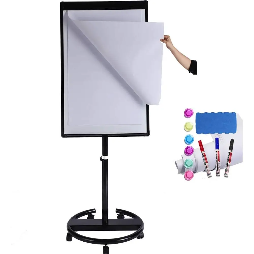 Portable 40x28 Inch Magnetic Whiteboard with Wheels, Adjustable Height Dry Erase Board for Classrooms and Meetings
Portable 40x28 Inch Magnetic Whiteboard with Wheels, Adjustable Height Dry Erase Board for Classrooms and Meetings