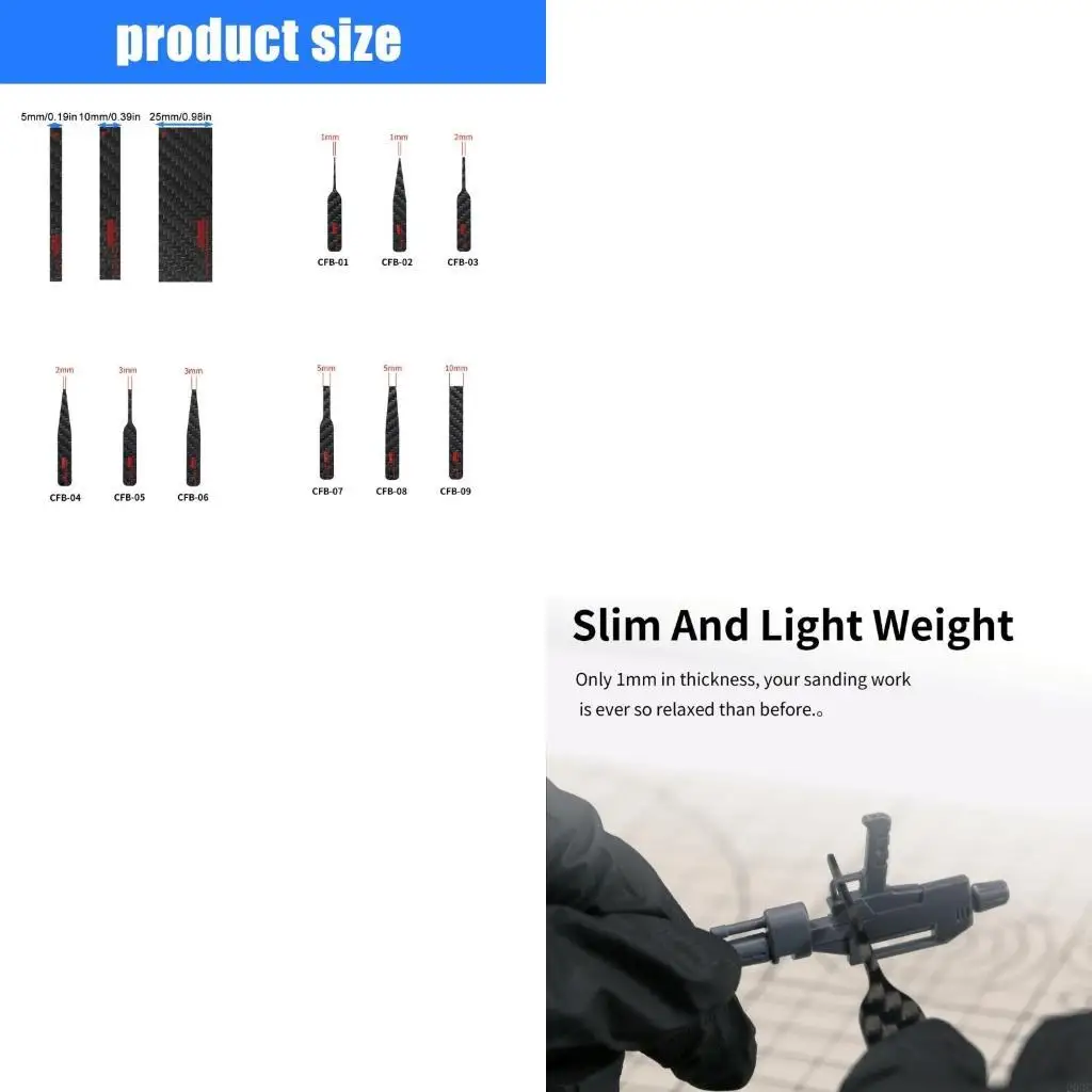 203C Lighteight Carbon Fiber Sanding Sheet Designed for Comfort and Control Perfect for Automotive & Woodworking Applications
203C Lighteight Carbon Fiber Sanding Sheet Designed for Comfort and Control Perfect for Automotive & Woodworking Applications