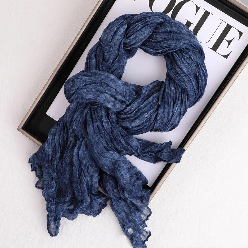 Pleated Cotton Linen Scarves Literary and Foreign Wasteland Style Versatile Silk Scarves Warm Long Shawls Neck Protection
Pleated Cotton Linen Scarves Literary and Foreign Wasteland Style Versatile Silk Scarves Warm Long Shawls Neck Protection