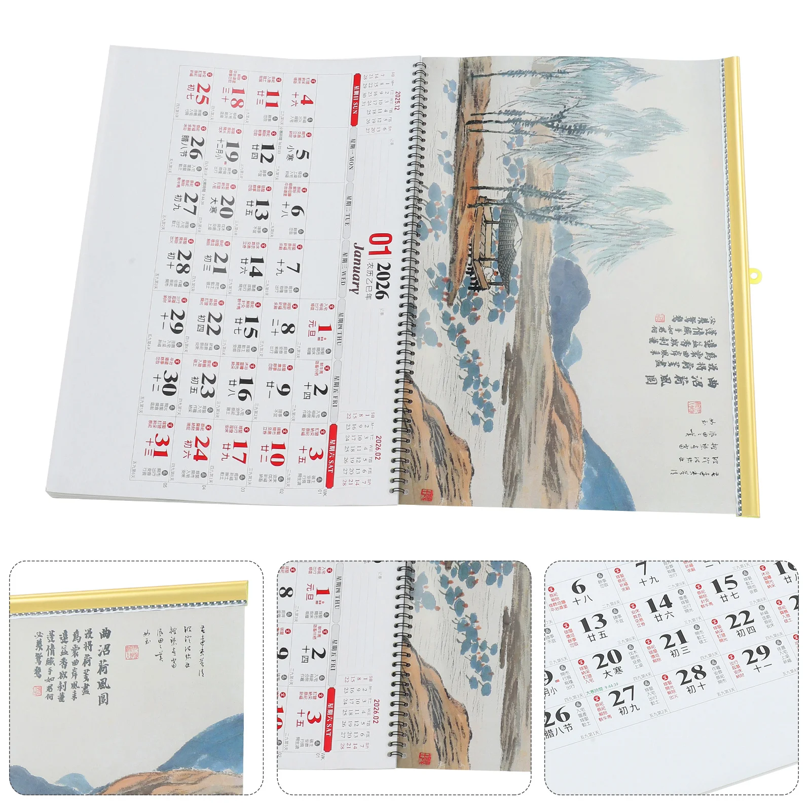 1Pcs Year of The Horse 2026 Hanging Calendar Thick Paper Monthly Planner Home Office Wall Family Feng Shui Calendar
1Pcs Year of The Horse 2026 Hanging Calendar Thick Paper Monthly Planner Home Office Wall Family Feng Shui Calendar