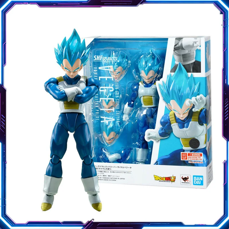 Original Bandai SHF Dragon Ball Super Saiyan God Blue Vegeta Movable Action Figure Collectible Model Doll Toys Gifts For Boys
Original Bandai SHF Dragon Ball Super Saiyan God Blue Vegeta Movable Action Figure Collectible Model Doll Toys Gifts For Boys