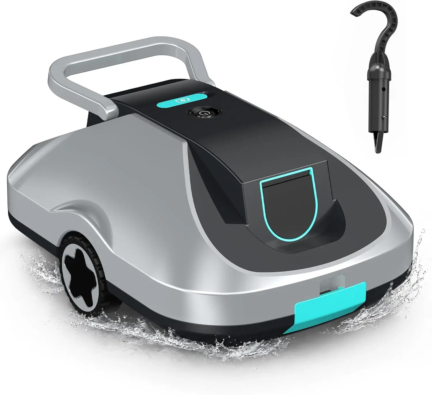 Cordless Robotic Pool Cleaner for Above & Inground Pools, 200-Min Runtime, 2500 sq.ft, Self-Parking
Cordless Robotic Pool Cleaner for Above & Inground Pools, 200-Min Runtime, 2500 sq.ft, Self-Parking