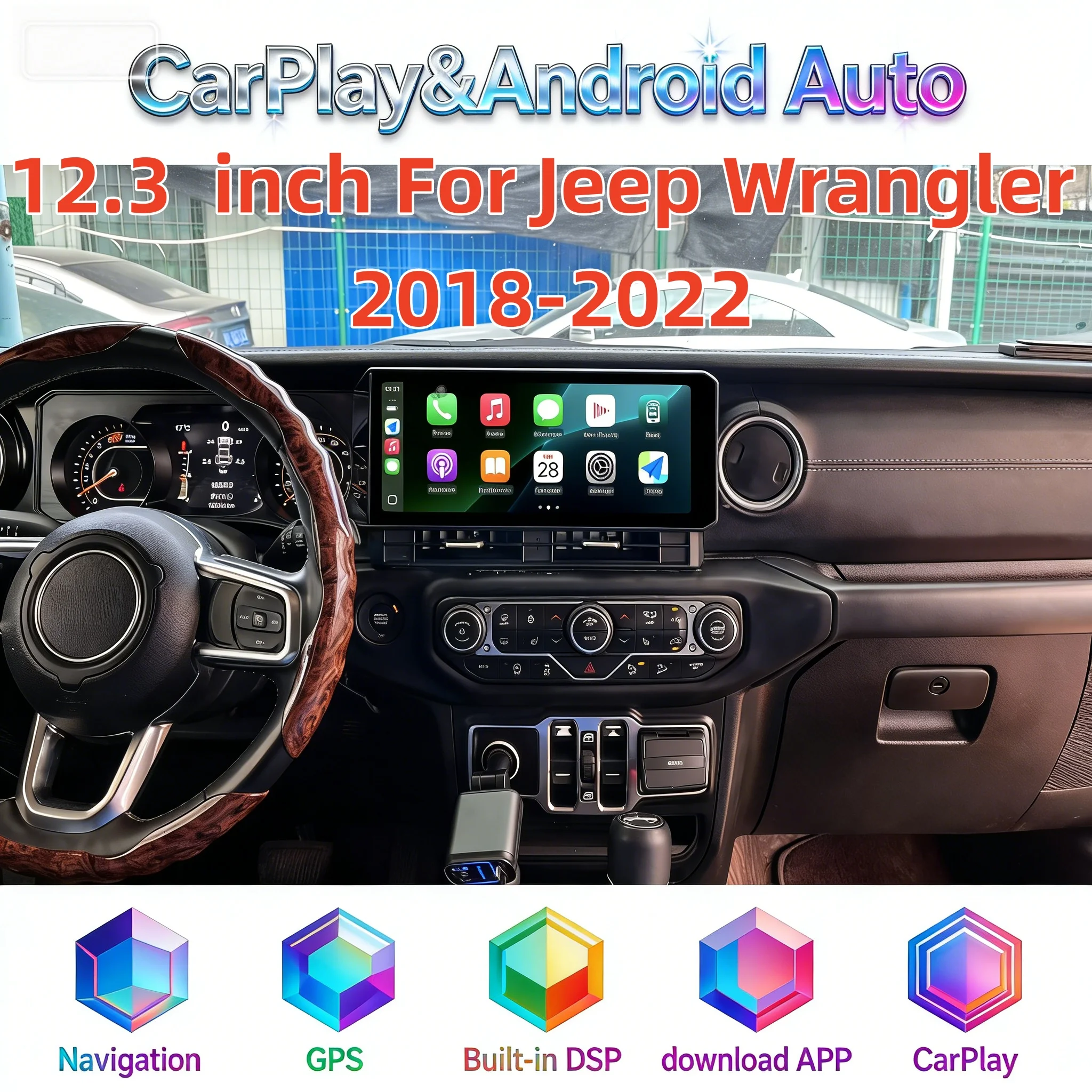 Android Multimedia Player Receiver For Jeep Wrangler 2018-2022 Wireless Carplay DSP Head Unit Navigation Bluetooth Head unit 4G
Android Multimedia Player Receiver For Jeep Wrangler 2018-2022 Wireless Carplay DSP Head Unit Navigation Bluetooth Head unit 4G