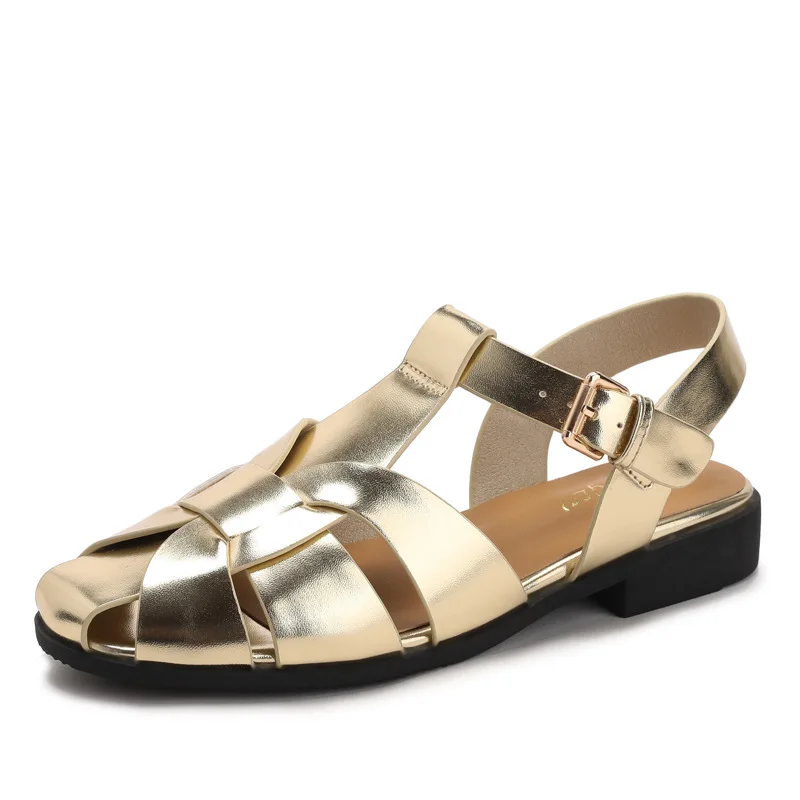 Women Shoes Gladiator Summer Flat Sandals Brand Design Fashion Metal Ankle Buckle Weave Hollow Roman
Women Shoes Gladiator Summer Flat Sandals Brand Design Fashion Metal Ankle Buckle Weave Hollow Roman