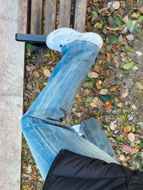 Американские мужские джинсы Waed Blue Thiened для осени и зимы, прямые, расклешенные, со средней посадкой, на молнии, повседневные
Американские мужские джинсы Waed Blue Thiened для осени и зимы, прямые, расклешенные, со средней посадкой, на молнии, повседневные