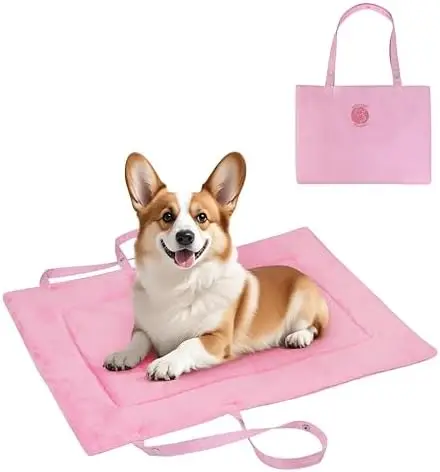 Kritter Planet Waterproof Foldable Dog Bed - Portable Pink Pet Mat for Camping, Travel & Car Use
Kritter Planet Waterproof Foldable Dog Bed - Portable Pink Pet Mat for Camping, Travel & Car Use