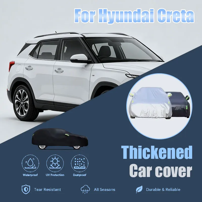 For Hyundai Creta Full Car Cover Reflective Strips Waterproof Snowproof Dustproof UV Protection Outdoor Auto Accessory
For Hyundai Creta Full Car Cover Reflective Strips Waterproof Snowproof Dustproof UV Protection Outdoor Auto Accessory