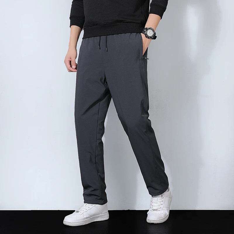 Add Pile Thickened Casual Cotton Pants Warm Breathable Elastic Waistband Simple Solid Color Slim High Trend All Quality Fabric
Add Pile Thickened Casual Cotton Pants Warm Breathable Elastic Waistband Simple Solid Color Slim High Trend All Quality Fabric