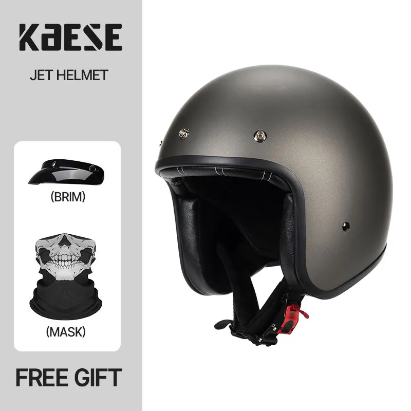 DOT Approved Matte Gray Silver Open Face 3/4 Motorcycle Helmet Chopper Capacete De Moto Bike Scooter With For Men Women
DOT Approved Matte Gray Silver Open Face 3/4 Motorcycle Helmet Chopper Capacete De Moto Bike Scooter With For Men Women
