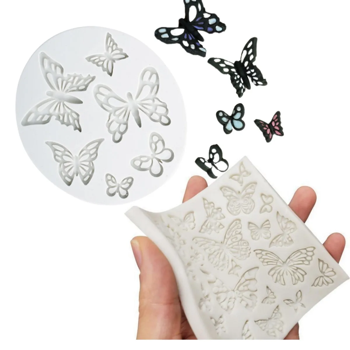 3D Cute Butterfly Silicone Mold DIY Fondant Cookie Cupcake Topper Chocolate Kitchen Cake Decor Baking Tools Plaster Resin Mould
3D Cute Butterfly Silicone Mold DIY Fondant Cookie Cupcake Topper Chocolate Kitchen Cake Decor Baking Tools Plaster Resin Mould