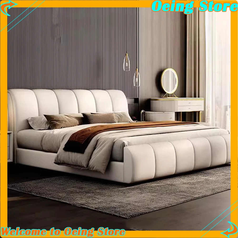 Minimalist Frames King Bed Upholstered Fancy European Bedroom Bed Headboard Sleeping Nightstands cama matrimonial Furnitures
Minimalist Frames King Bed Upholstered Fancy European Bedroom Bed Headboard Sleeping Nightstands cama matrimonial Furnitures