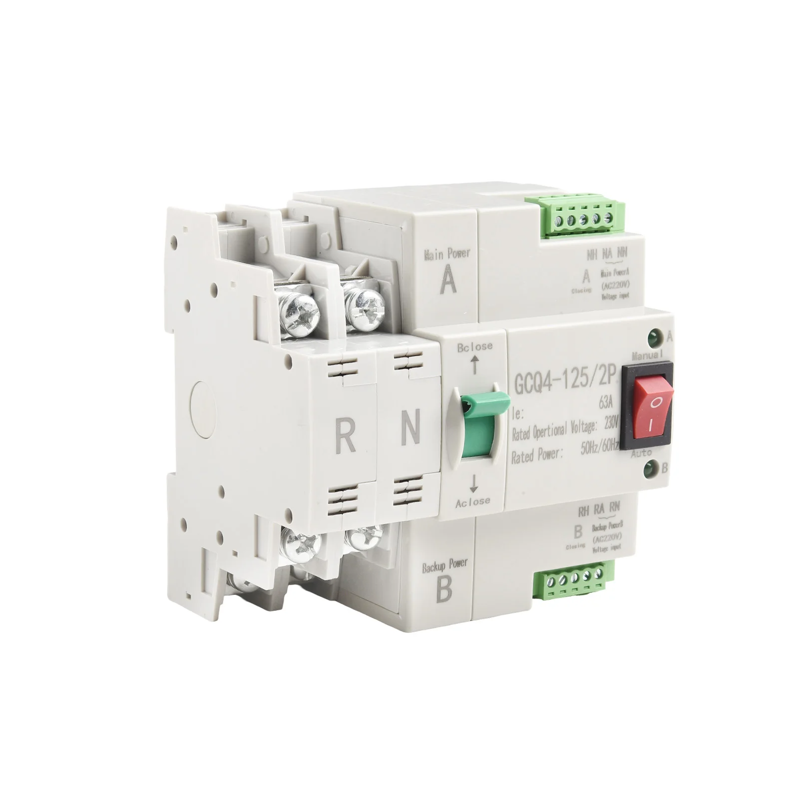 Automatic Transfer Switch 63A Transfer Switch Uninterrupted Switching Compact Design Electrical Equipment Compatibility