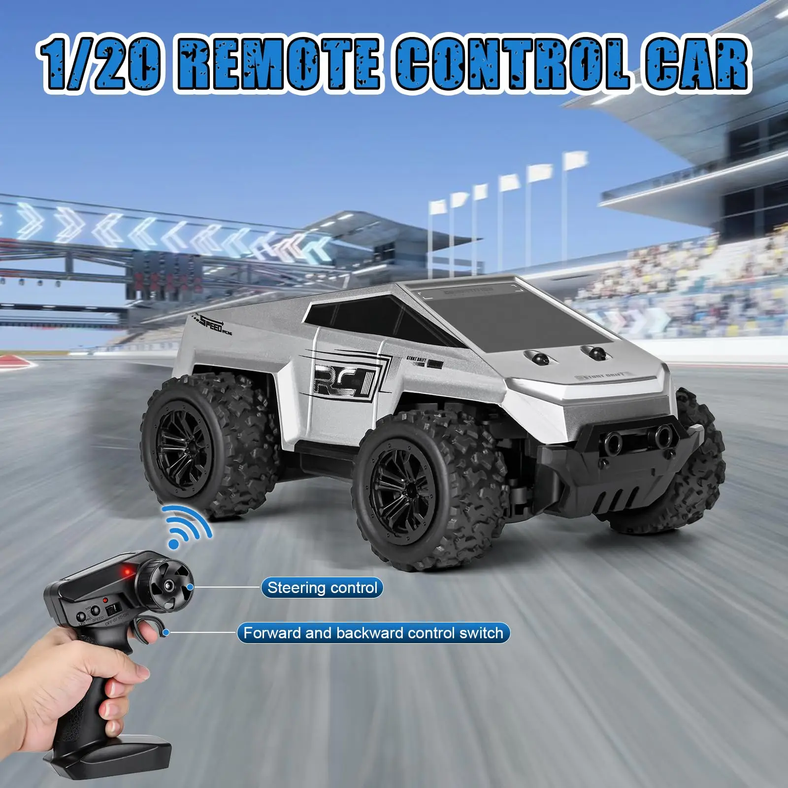 1Pcs Dual Control RC Off-Road Car, Black High-Speed Kids Toy with Large Tires, Birthday Gift for Boys
1Pcs Dual Control RC Off-Road Car, Black High-Speed Kids Toy with Large Tires, Birthday Gift for Boys