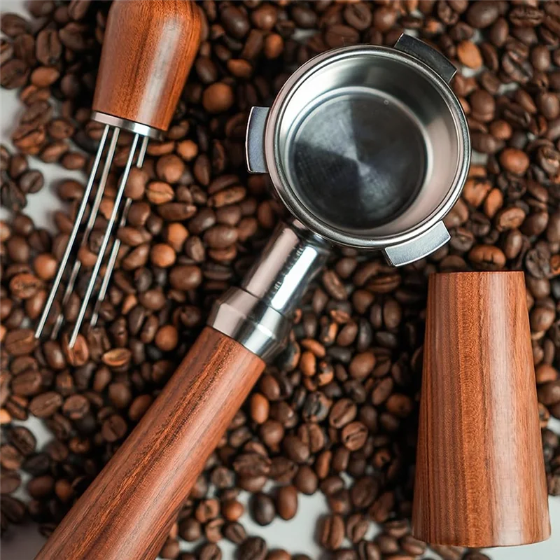 54mm Bottomless Portafilter Paired with Wdt Tool - Enhance Espresso Brewing Replacement Filter Basket Coffee Accessories-A70Z
54mm Bottomless Portafilter Paired with Wdt Tool - Enhance Espresso Brewing Replacement Filter Basket Coffee Accessories-A70Z
