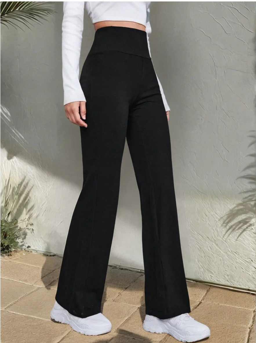 New ladies' high waist yoga pants, wide leg pants and straight pants in spring and summer are suitable for sports commuting
New ladies' high waist yoga pants, wide leg pants and straight pants in spring and summer are suitable for sports commuting