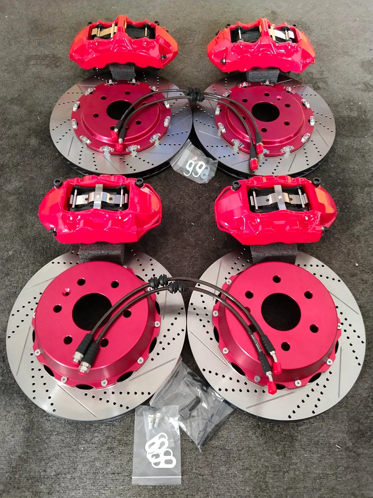 Modified Aluminum Aolly Front G T6 Rear G T4 Big Brake Caliper Drilled Disc Kits for Land Rover Discovery 2014-2016
Modified Aluminum Aolly Front G T6 Rear G T4 Big Brake Caliper Drilled Disc Kits for Land Rover Discovery 2014-2016