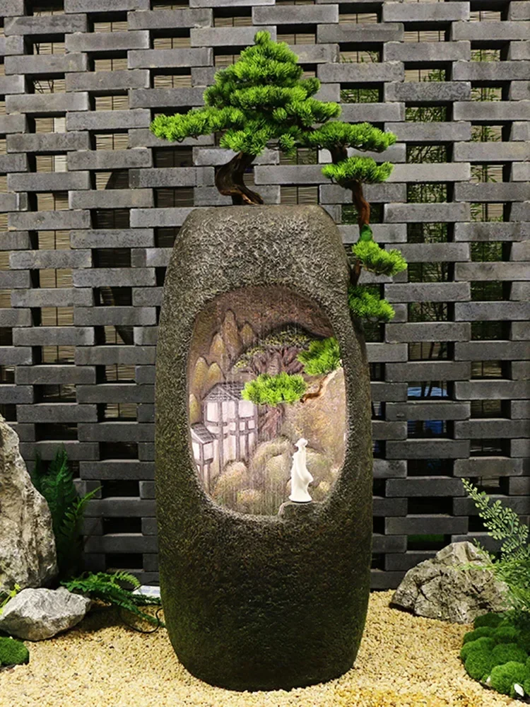 Chinese Style Welcome Pine Artificial Rockery Fountain Balcony Floor Waterscape Landscape Decor
Chinese Style Welcome Pine Artificial Rockery Fountain Balcony Floor Waterscape Landscape Decor