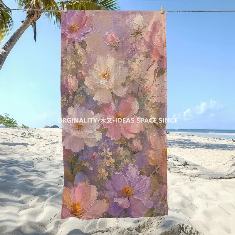 Vintage Oil Painting Floral Beach Towel Patterned Sunscreen And Windproof Suitable For Swimming Pool Camping Travel
Vintage Oil Painting Floral Beach Towel Patterned Sunscreen And Windproof Suitable For Swimming Pool Camping Travel