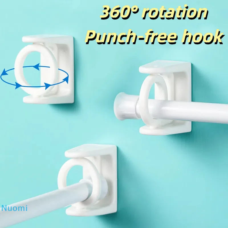 2PCS 360° Rotating Hook Punch-free Curtain Rod Holder Bathroom Clamp Hooks Self Adhesive Clothes Rail Bracket Adjustable Hook
2PCS 360° Rotating Hook Punch-free Curtain Rod Holder Bathroom Clamp Hooks Self Adhesive Clothes Rail Bracket Adjustable Hook
