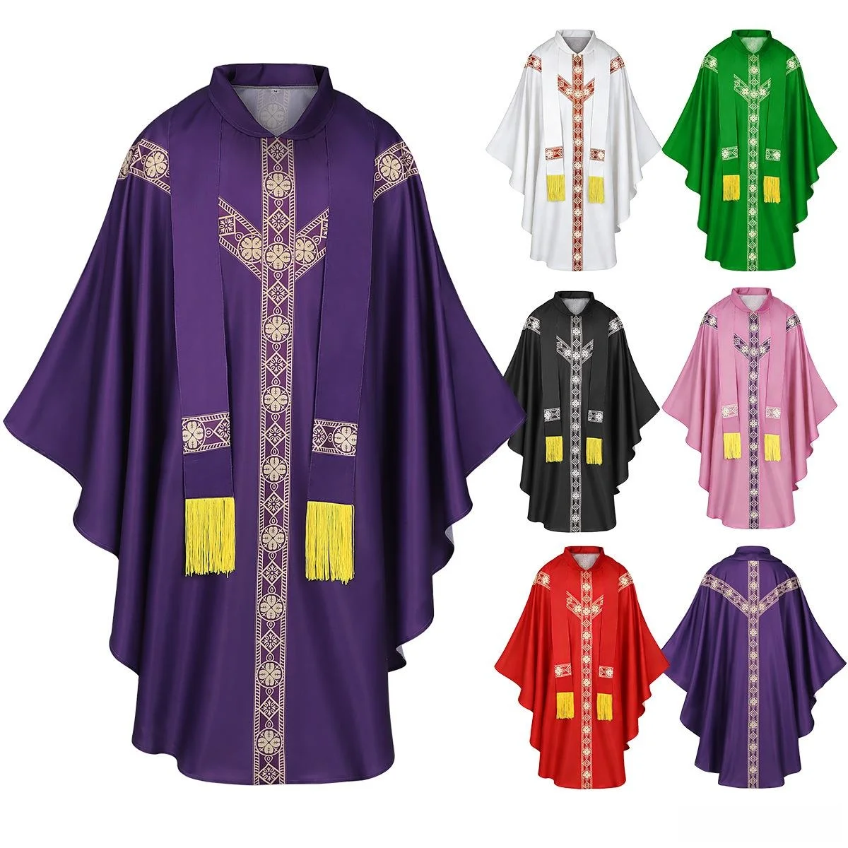 Medieval Robe Cosplay Costume Halloween Vintage Stage Performance Clothes Long Sleeve Long Pants Polyester Fiber Four Seasons
Medieval Robe Cosplay Costume Halloween Vintage Stage Performance Clothes Long Sleeve Long Pants Polyester Fiber Four Seasons