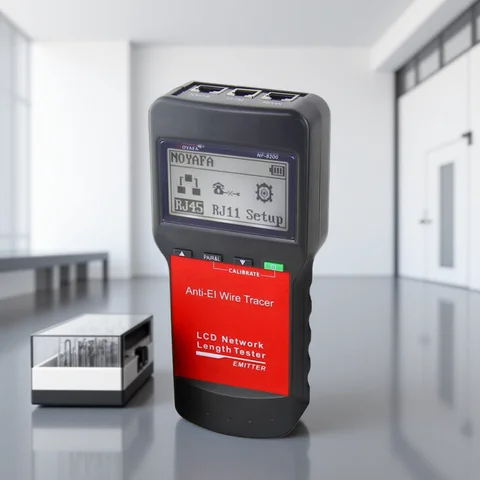NOYAFA NF-8200 Network Cable Tester Length Measurement Cable Continuity Tester Anti-Interference Wire Tracker with LCD Display