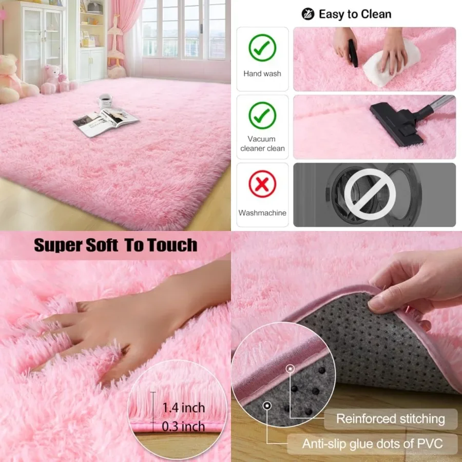 Rugs for Living Room, Large Fluffy 6x9 Area Rugs for Bedroom, Soft Shag Shaggy Carpets for Nursery, Fuzzy Modern Alfombras for
Rugs for Living Room, Large Fluffy 6x9 Area Rugs for Bedroom, Soft Shag Shaggy Carpets for Nursery, Fuzzy Modern Alfombras for