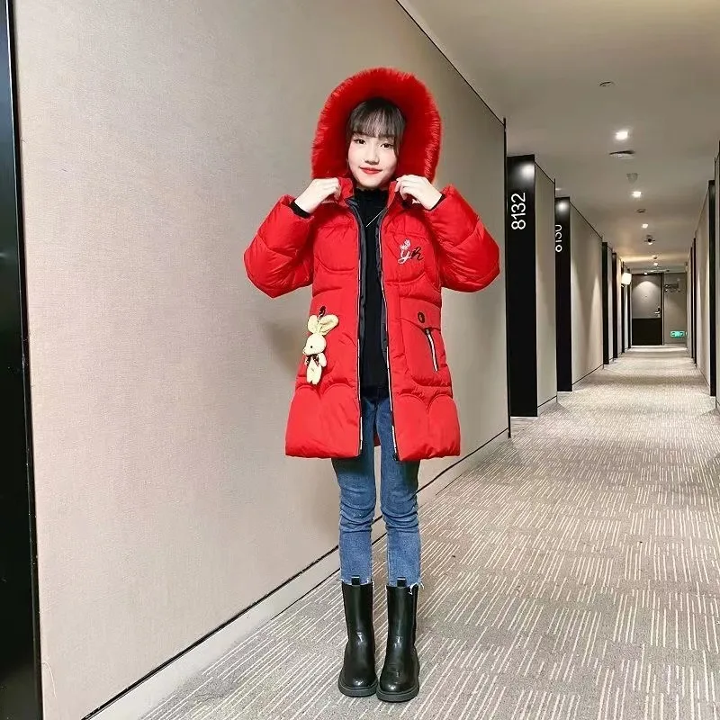 Kids Hooded Winter Fur Collar Coat 32 S4c0ce60a193c40c191bce58f2ab17753E