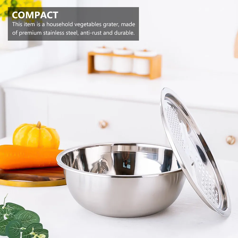 1Pcs Stainless Steel Grater Slicer for Vegetables Fruits Cheese Efficient Draining Chopping Wash Rice Multi Purpose Kitchen Tool
1Pcs Stainless Steel Grater Slicer for Vegetables Fruits Cheese Efficient Draining Chopping Wash Rice Multi Purpose Kitchen Tool