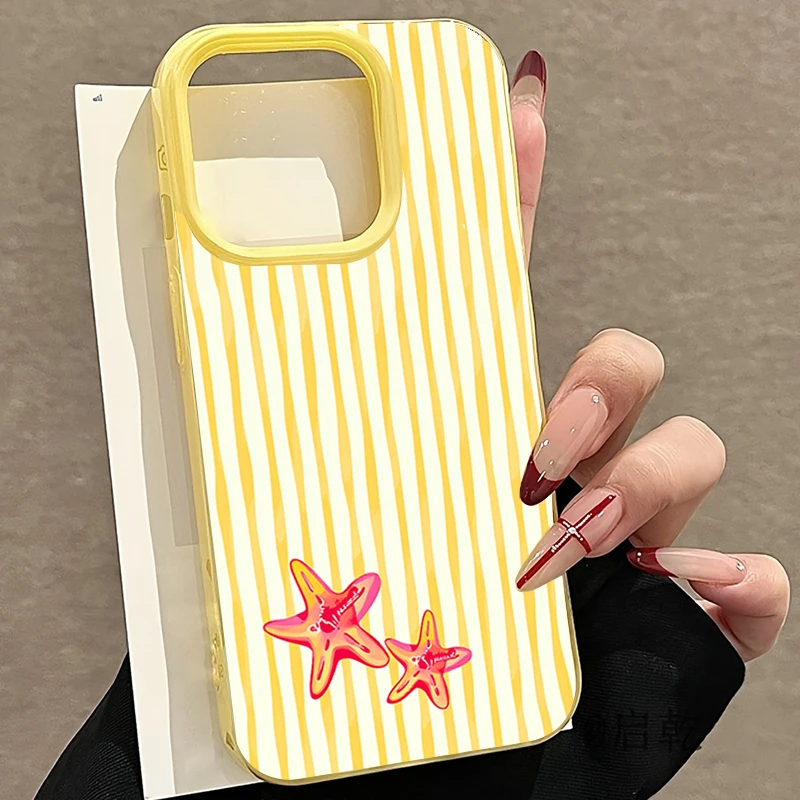 Summer Starfish Yellow Stripes Phone Case for iPhone 17 16 Plus 15 Pro 14 13 11 12 Pro Max 17 Air 16E Shockproof Soft TPU Cover
Summer Starfish Yellow Stripes Phone Case for iPhone 17 16 Plus 15 Pro 14 13 11 12 Pro Max 17 Air 16E Shockproof Soft TPU Cover