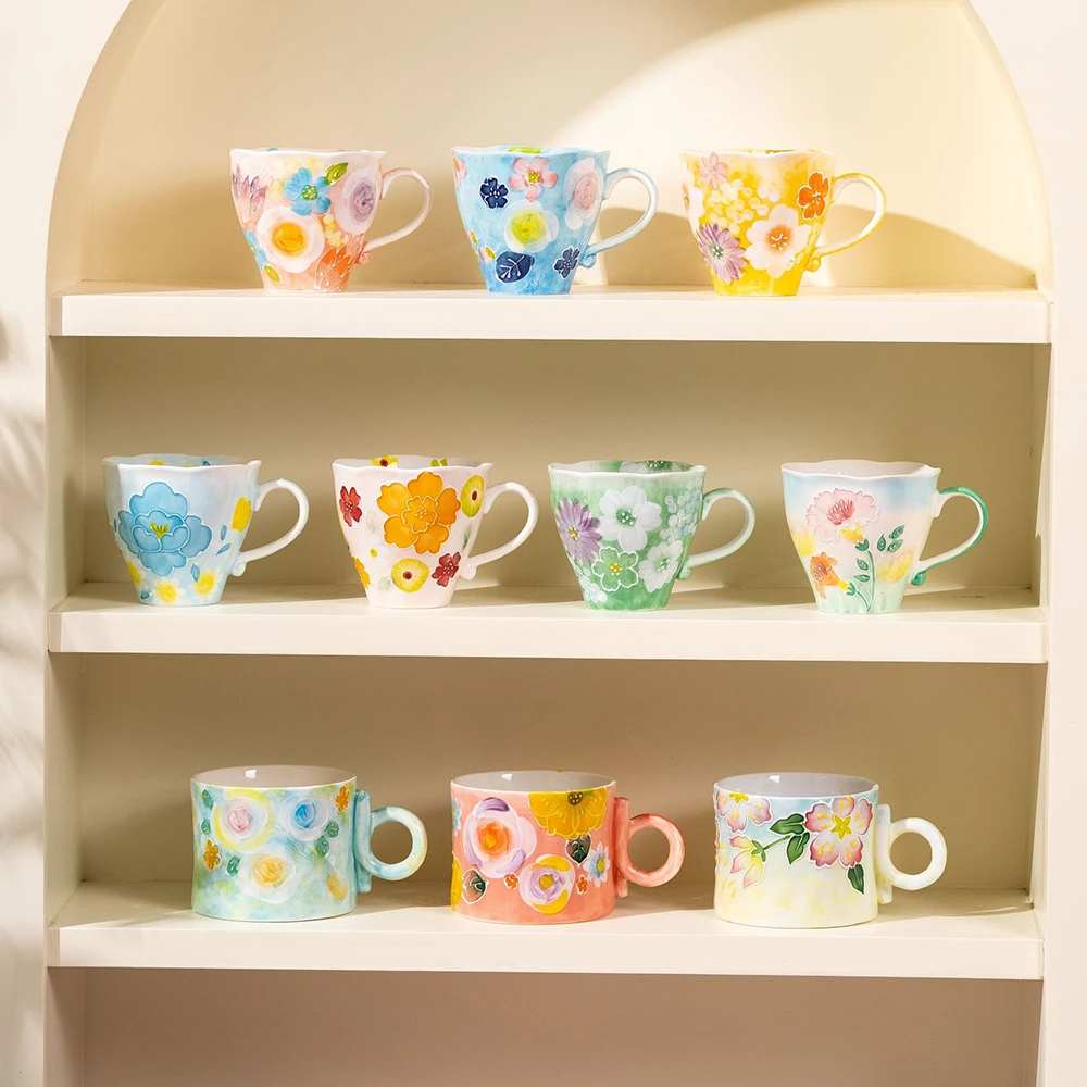 Ceramic Art Coffee Tea Mug Chrysanthemum Printing Porcelain Mugs,400-500ML Chrysanthemum Ceramic Cup with Handle
Ceramic Art Coffee Tea Mug Chrysanthemum Printing Porcelain Mugs,400-500ML Chrysanthemum Ceramic Cup with Handle