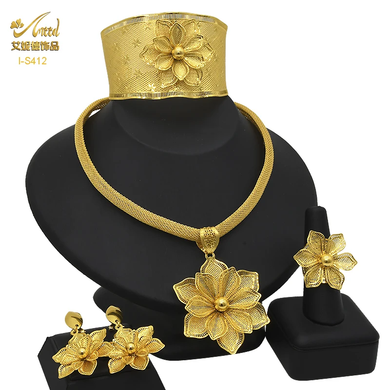 ANIID Indian Necklace Jewelry With Wide Bracelets Set For Women Bridal Dubai Gold Color Jewellery Luxury Flower African Jewelry
ANIID Indian Necklace Jewelry With Wide Bracelets Set For Women Bridal Dubai Gold Color Jewellery Luxury Flower African Jewelry