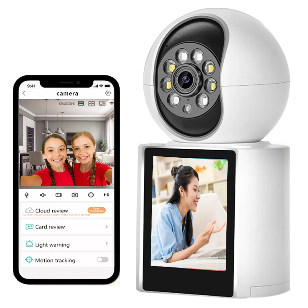 New Arrival WiFi Video Baby Monitor 2.8 Inch Screen AI Detection Two-Way Audio Night Vision Indoor PTZ Auto Tracking App
New Arrival WiFi Video Baby Monitor 2.8 Inch Screen AI Detection Two-Way Audio Night Vision Indoor PTZ Auto Tracking App