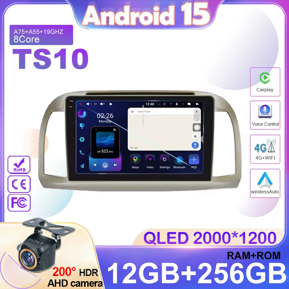 Android 15 For Nissan March Micra K12 2002 -2010 Car Radio Stereo Multimedia WIFI Wireless Carplay Android Auto Navigation 4G BT
Android 15 For Nissan March Micra K12 2002 -2010 Car Radio Stereo Multimedia WIFI Wireless Carplay Android Auto Navigation 4G BT