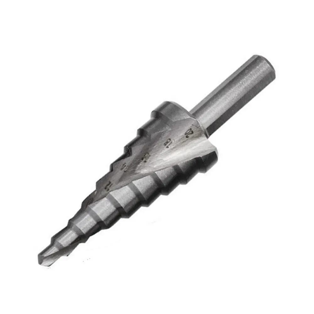 Step Drill Bit 4-20mm with Spiral Grooves HSS Material and Triangle Handle for Metal Wood Plastic 9 Diameter Increments
Step Drill Bit 4-20mm with Spiral Grooves HSS Material and Triangle Handle for Metal Wood Plastic 9 Diameter Increments