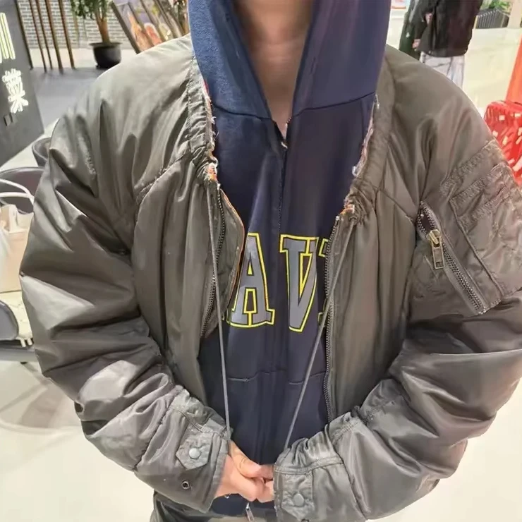 NIGO Men's Retro Bomber Cotton Jacket Fall And Winter Fashion High Street Trend Zipper Jacket #NGTOP11861
NIGO Men's Retro Bomber Cotton Jacket Fall And Winter Fashion High Street Trend Zipper Jacket #NGTOP11861