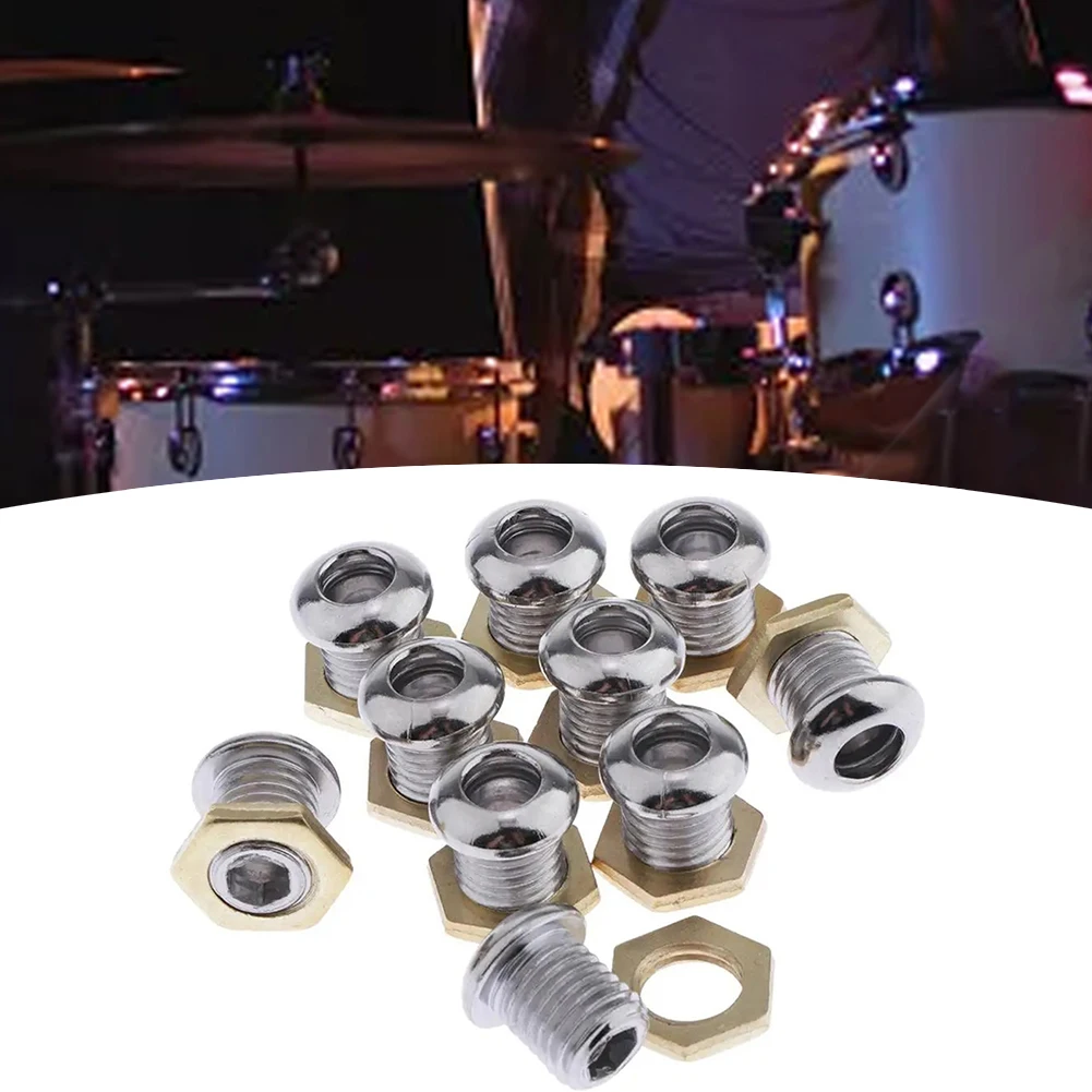 10 Pcs Exhaust Hole Drum Screw Zinc Alloy Air Hole Screw Gaskets Set For Bass Snare Drum Percussion Musical Instruments Parts
10 Pcs Exhaust Hole Drum Screw Zinc Alloy Air Hole Screw Gaskets Set For Bass Snare Drum Percussion Musical Instruments Parts