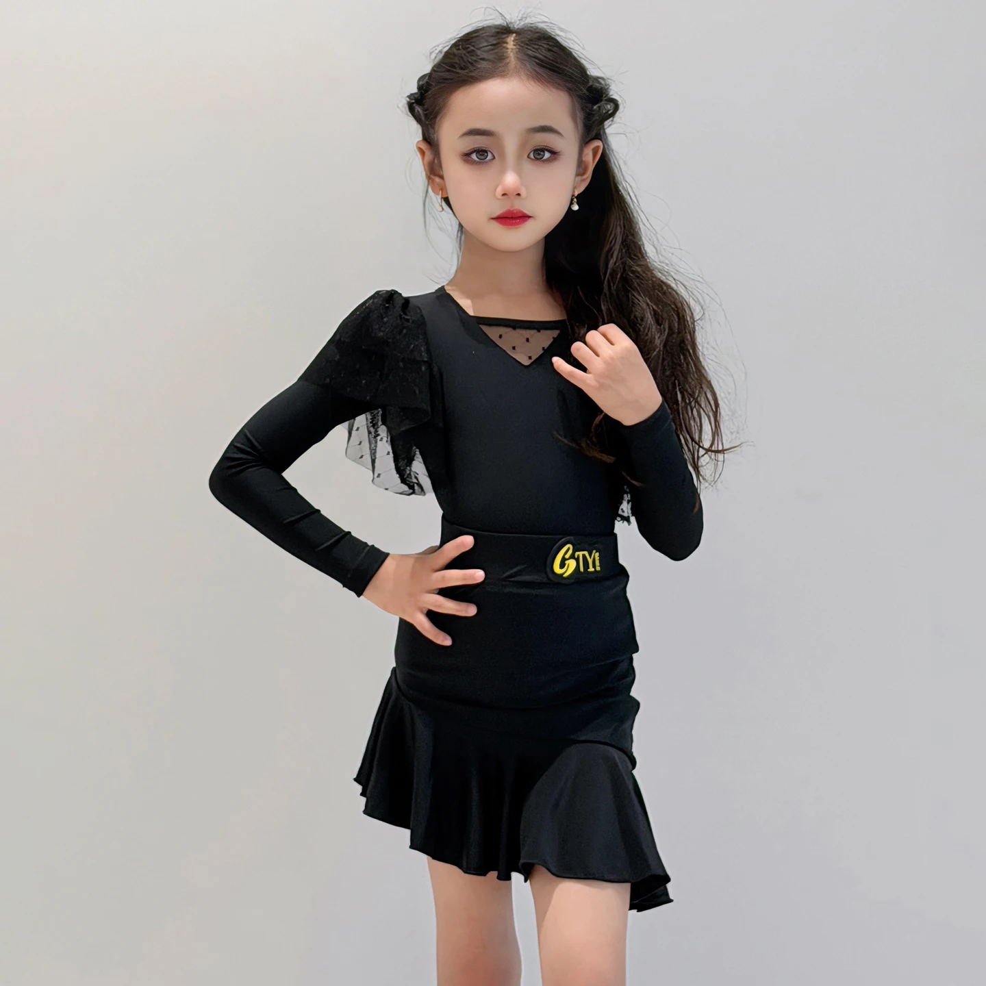 Girls Costumes Latin Dance Winter Long Sleeve Lace Split Suit Tops Skirts Chacha Samba Dance Practice Performance Wear DQL12226
Girls Costumes Latin Dance Winter Long Sleeve Lace Split Suit Tops Skirts Chacha Samba Dance Practice Performance Wear DQL12226