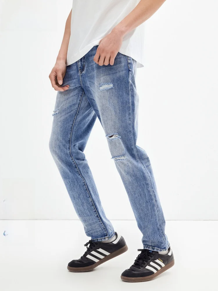 Casual American Style Men's Jeans Peacebird mid Waist Zipper Fashion Urban Cotton Polyester Blend Long Trousers for Youth
Casual American Style Men's Jeans Peacebird mid Waist Zipper Fashion Urban Cotton Polyester Blend Long Trousers for Youth