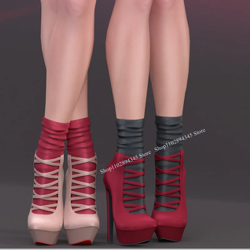 Red Lace Up Hollow Platform Pumps Thin High Heel Round Toe Fashion Sexy Cool 2024 Summer Big Size Woman Shoes Zapatillas Mujer
Red Lace Up Hollow Platform Pumps Thin High Heel Round Toe Fashion Sexy Cool 2024 Summer Big Size Woman Shoes Zapatillas Mujer