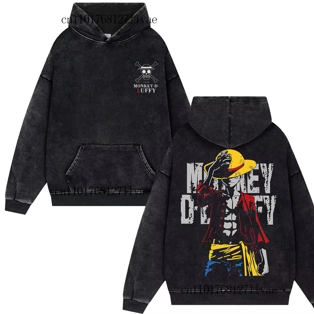 One Piece Straw Hat Luffy Vintage Washed Hoodies Harajuku Streetwear Oversized Men Women Cotton Pullover Coat Y2k Tops Hip Hop
One Piece Straw Hat Luffy Vintage Washed Hoodies Harajuku Streetwear Oversized Men Women Cotton Pullover Coat Y2k Tops Hip Hop