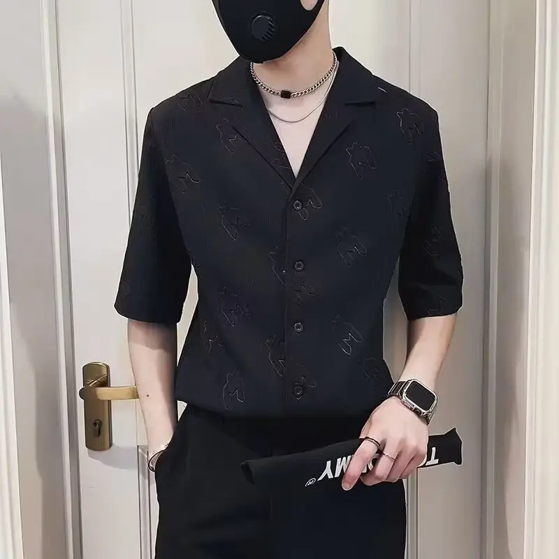 Male Shirts Short Sleeve Loose Men's Business Shirt White Tops New in High Quality Luxury Korean Style Casual Cheap Brand Sale
Male Shirts Short Sleeve Loose Men's Business Shirt White Tops New in High Quality Luxury Korean Style Casual Cheap Brand Sale