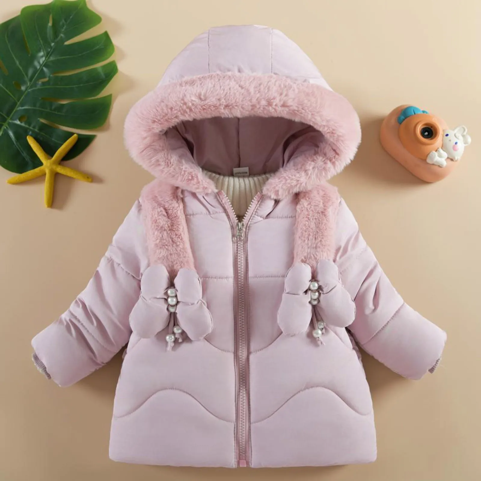 1 2 3 4 Years Baby Girls Jacket Winter New Solid Color Butterfly Decoration Lining Plush Warm Hooded Zipper Down Cotton Outwear
1 2 3 4 Years Baby Girls Jacket Winter New Solid Color Butterfly Decoration Lining Plush Warm Hooded Zipper Down Cotton Outwear